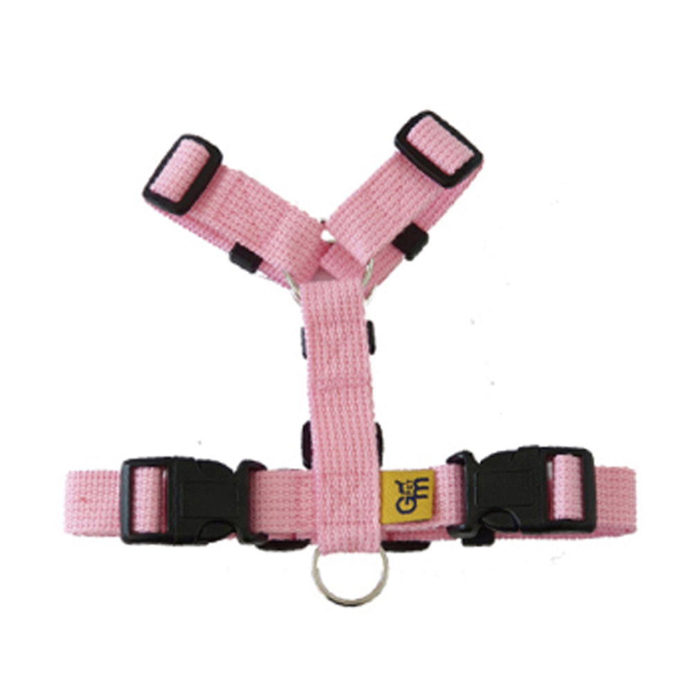 지엠펫 면 H하네스 (파스텔핑크) (중형견용)