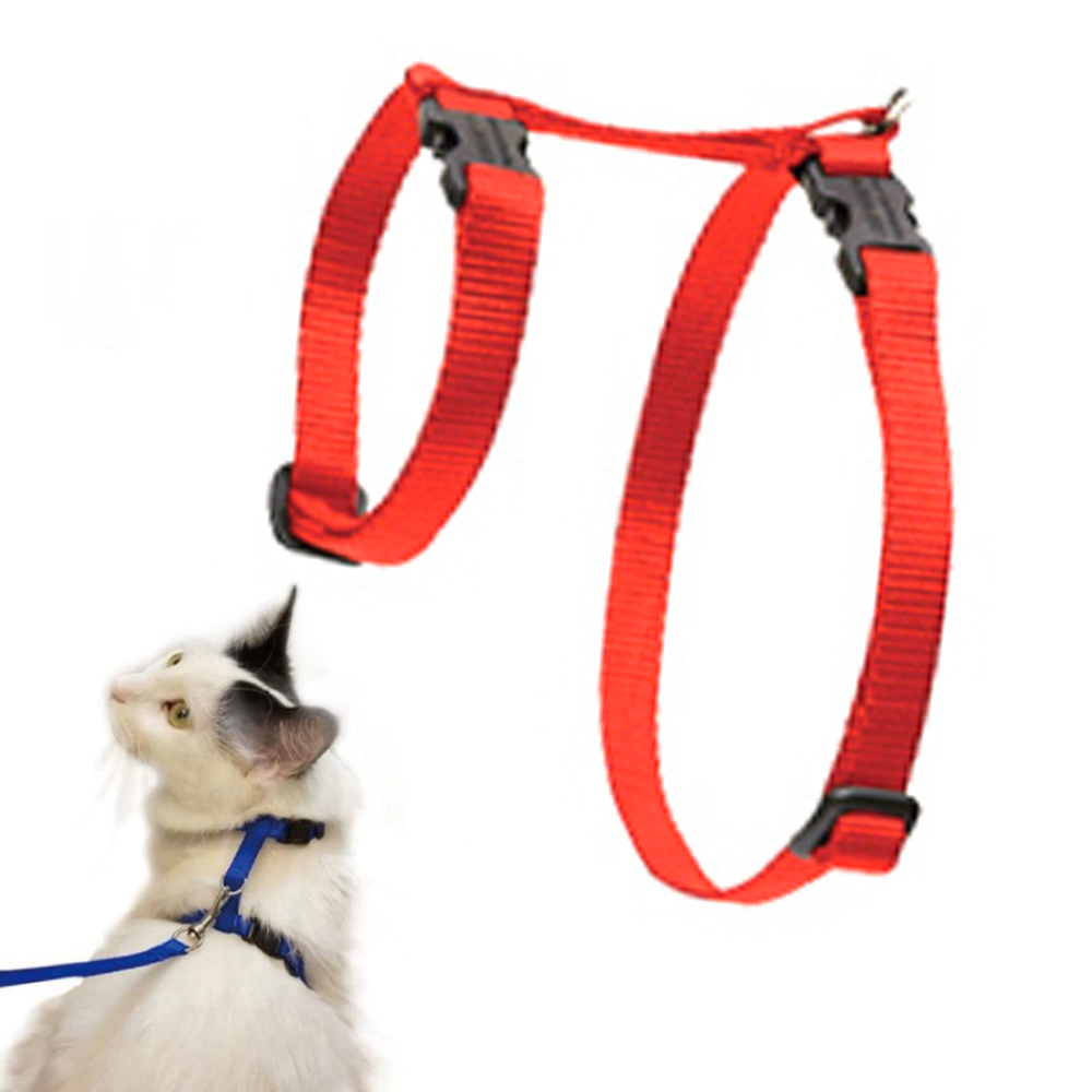 프리독 고양이 하네스 (레드) (리드줄포함)