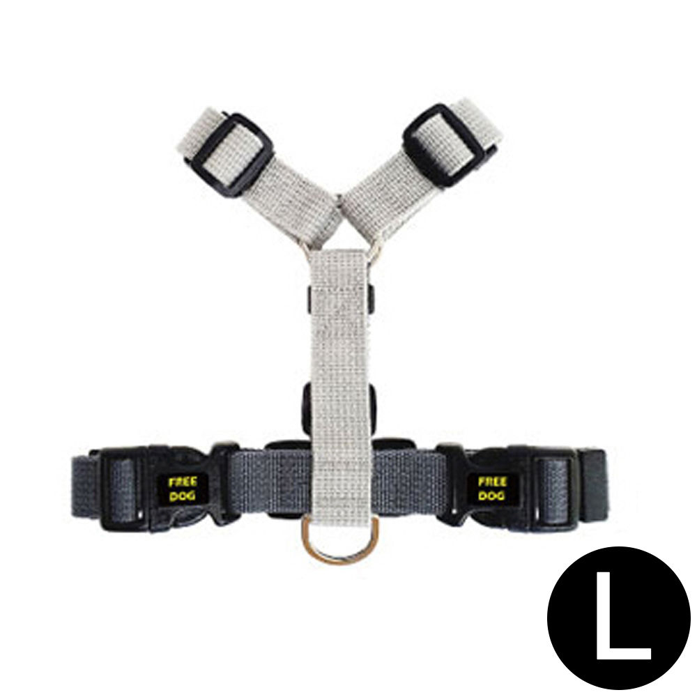 프리독 투웨이 애견 H하네스 (그레이다크) (L)