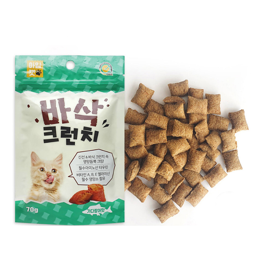 아임캣 바삭크런치 70g (가다랑어) (고양이 간식)