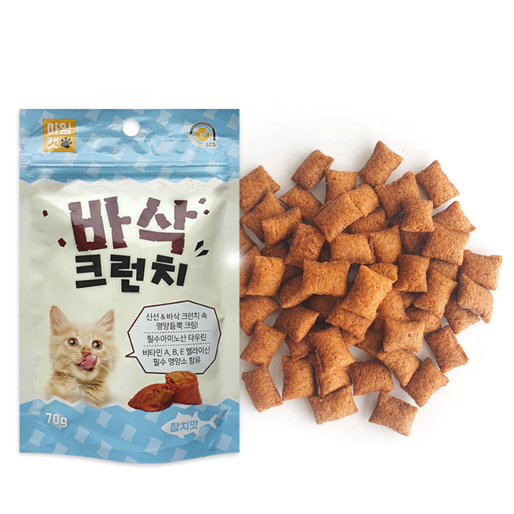 아임캣 바삭크런치 70g (참치) (고양이 간식)