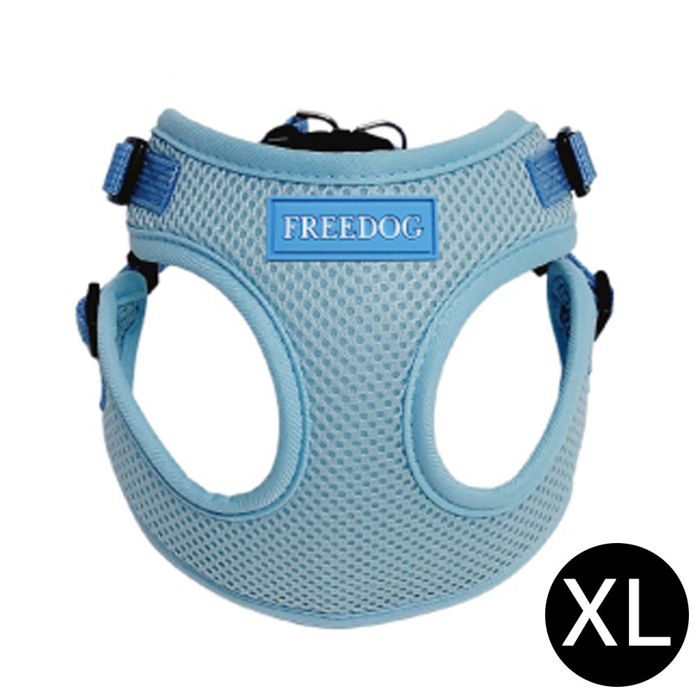 프리독 에디션 강아지 메쉬 하네스 (블루) (XL)