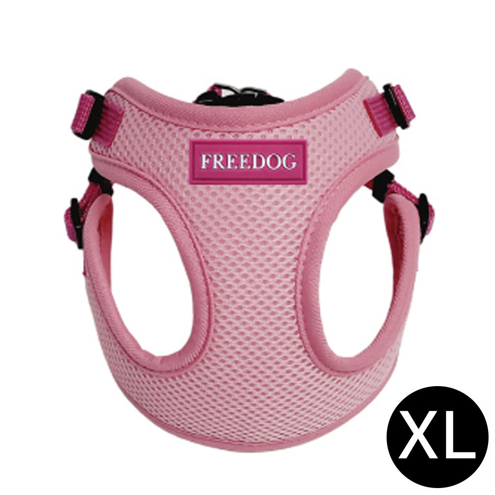 프리독 에디션 강아지 메쉬 하네스 (핑크) (XL)