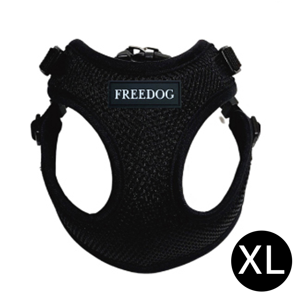프리독 에디션 강아지 메쉬 하네스 (블랙) (XL)