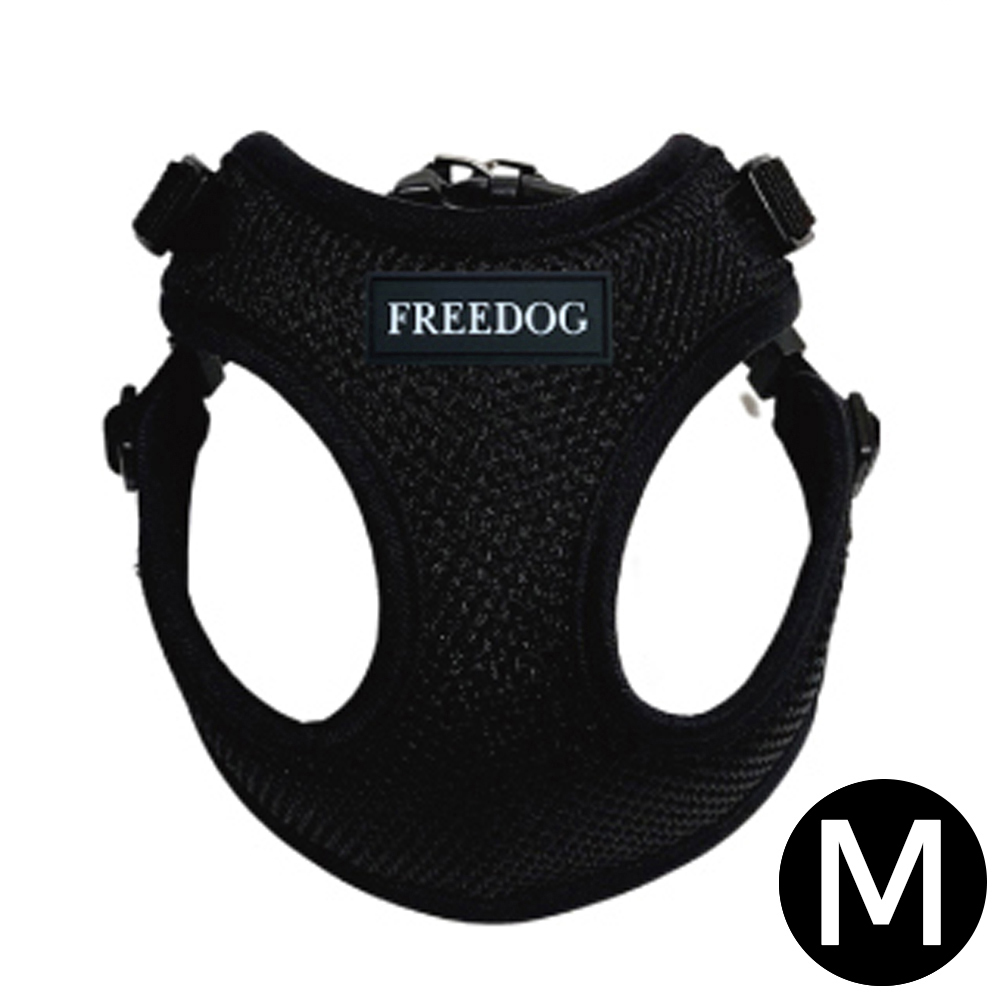 프리독 에디션 강아지 메쉬 하네스 (블랙) (M)