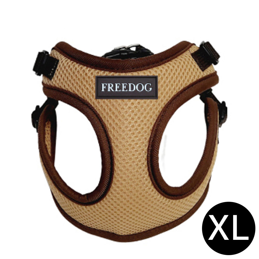 프리독 에디션 강아지 메쉬 하네스 (브라운) (XL)