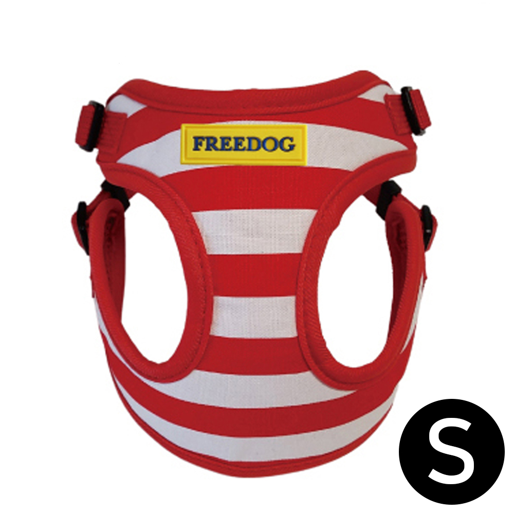 프리독 에디션 프리즌 강아지 하네스 (레드) (S)