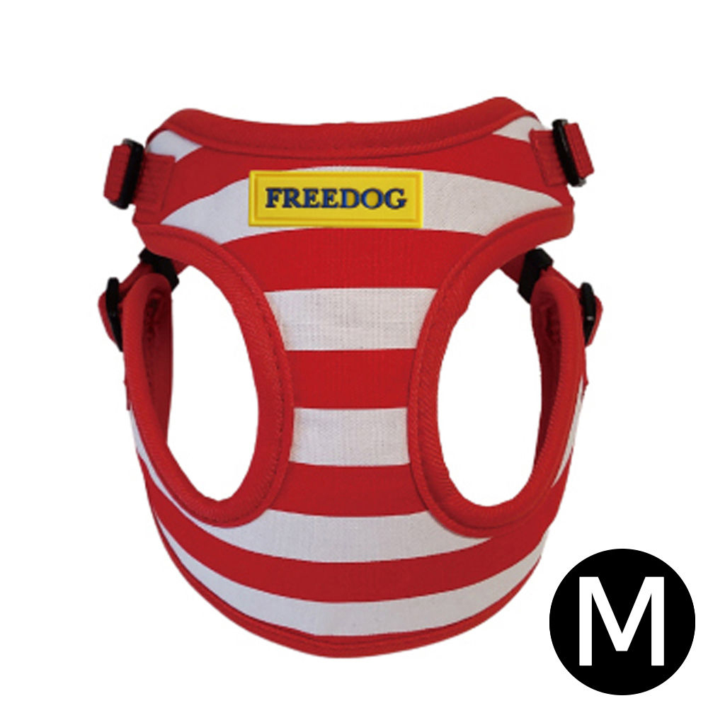 프리독 에디션 프리즌 강아지 하네스 (레드) (M)