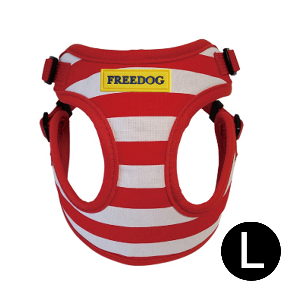 프리독 에디션 프리즌 강아지 하네스 (레드) (L)