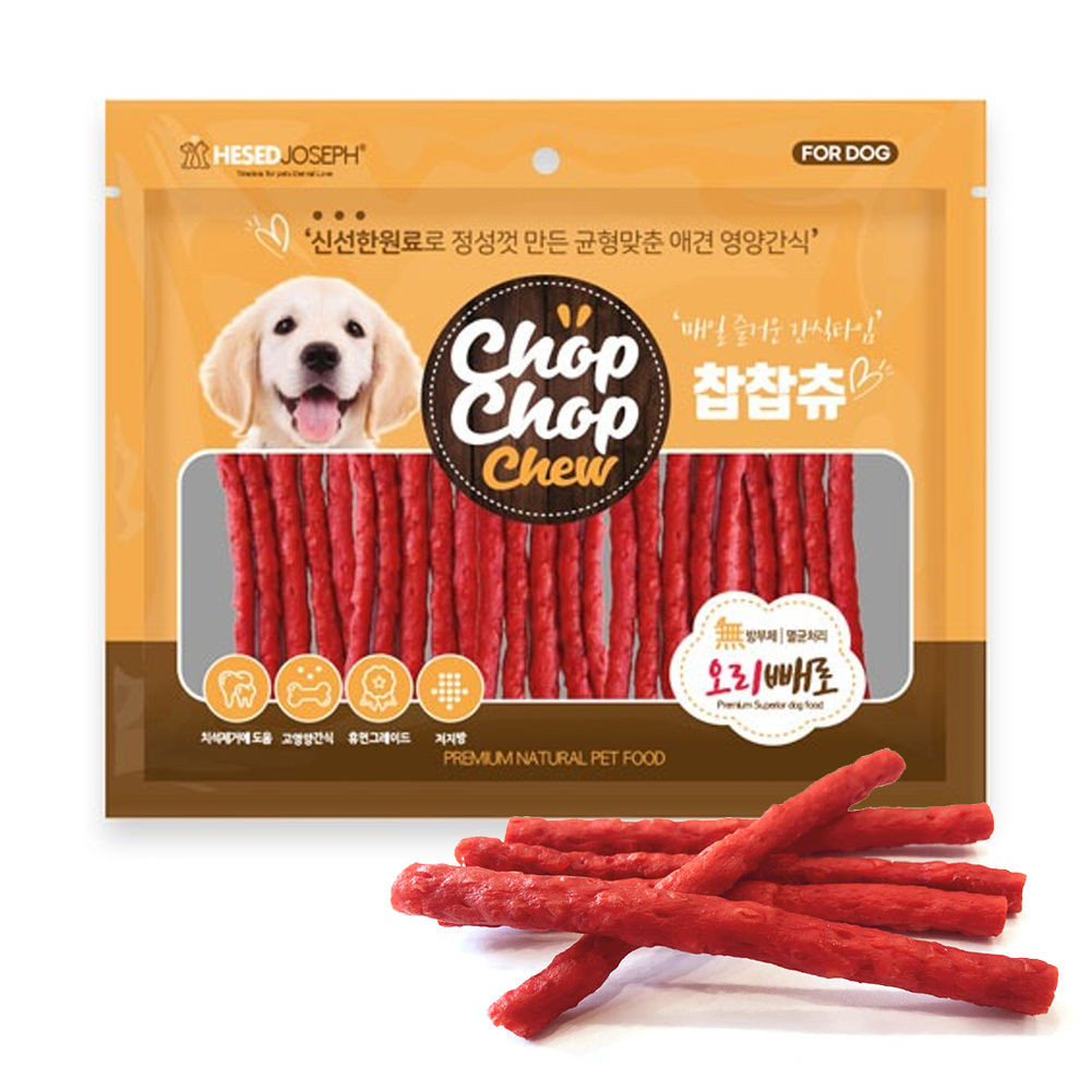 헤세드요셉 찹찹츄 오리빼로 300g (강아지 간식)