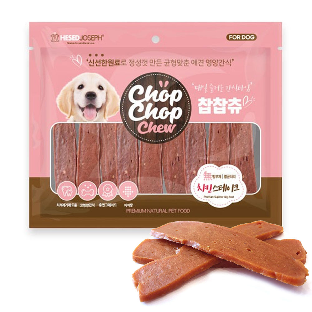 헤세드요셉 찹찹츄 치킨스테이크 300g (강아지 간식)