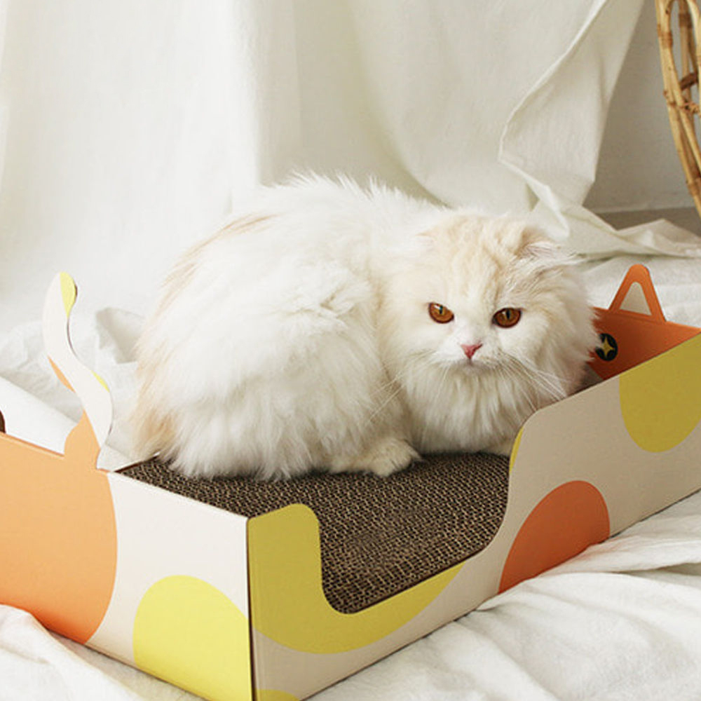 도그포즈 사각박스 고양이 스크래쳐