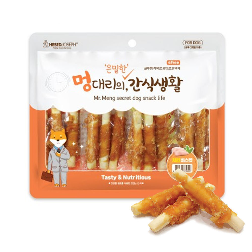 헤세드요셉 멍대리의 은밀한 간식생활 치킨 비스켓 300g (강아지 간식)