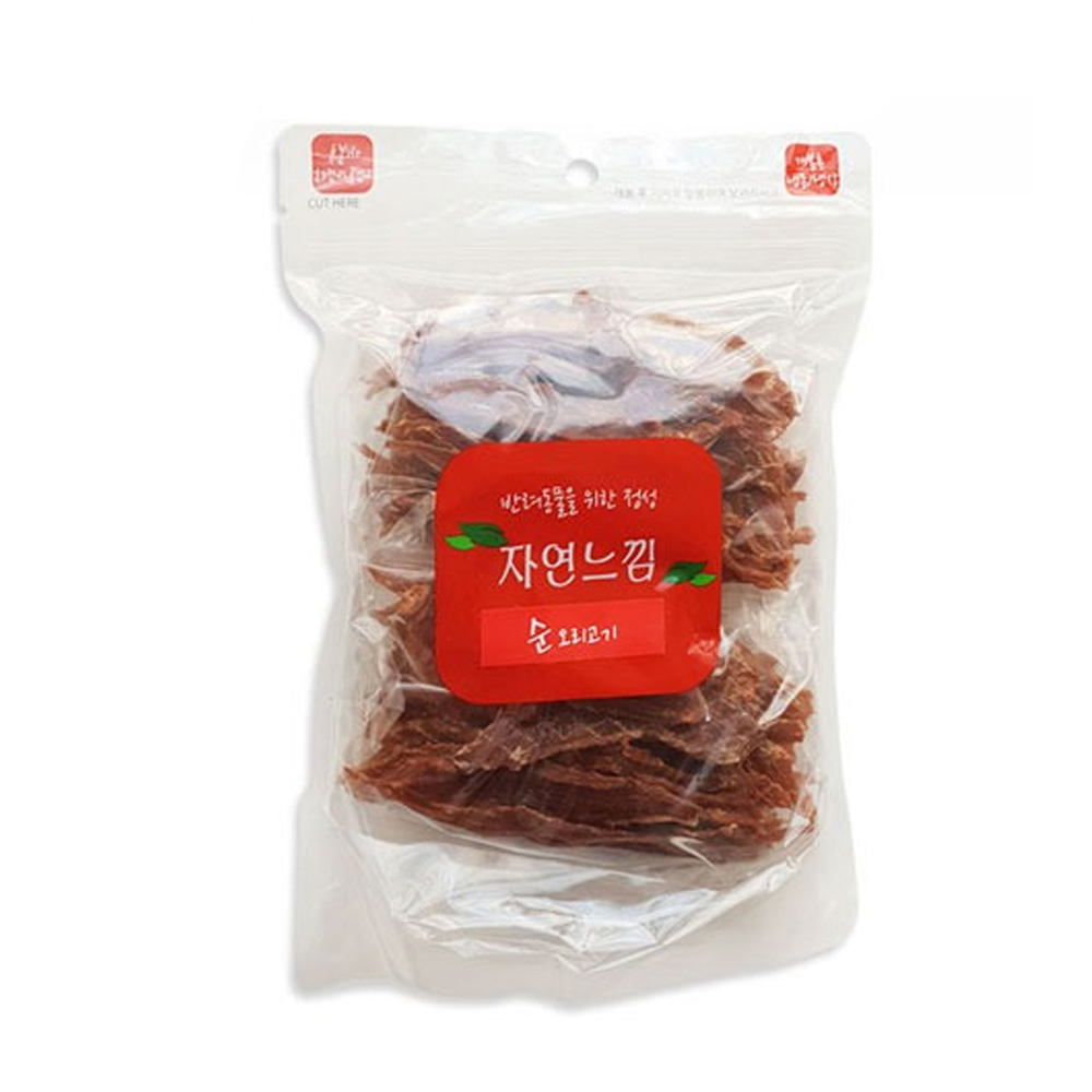 토리 자연느낌 순 오리고기 200g (강아지 간식)