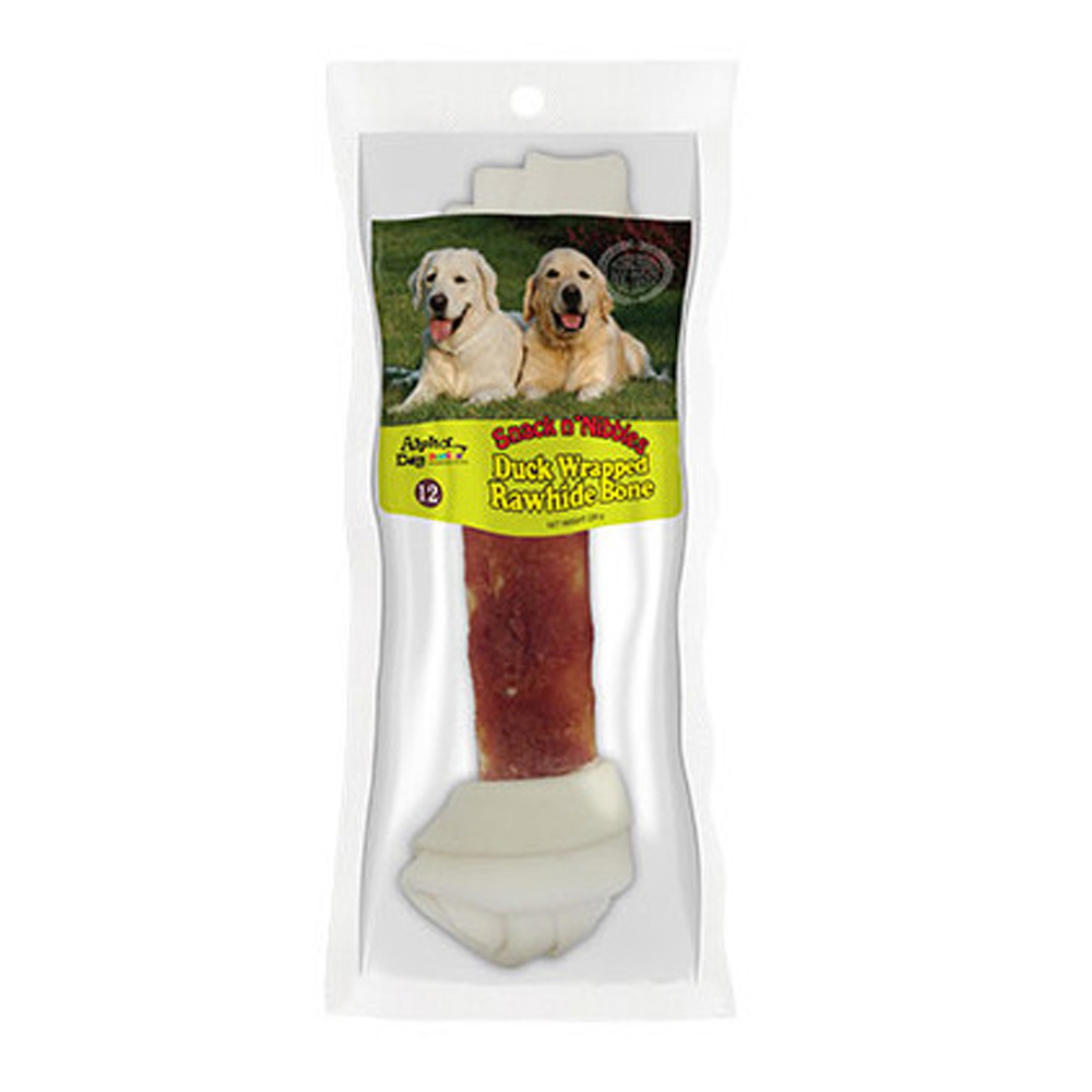알파독 오리 우유껌 1p (12in) (강아지 간식)