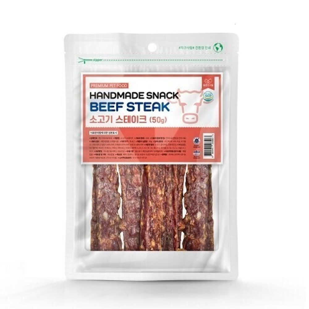 좋은친구들 수제간식 스테이크 50g (소고기) (강아지 간식)