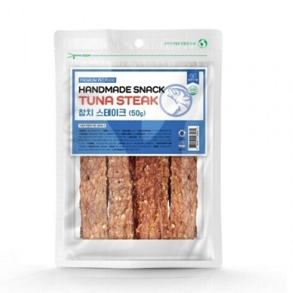 좋은친구들 수제간식 스테이크 50g (참치) (강아지 간식)