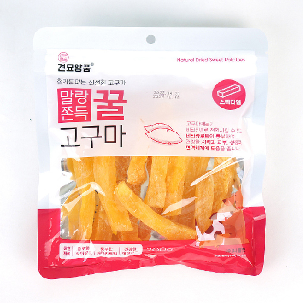 견묘양품 꿀고구마 200g (스틱) (강아지 간식)