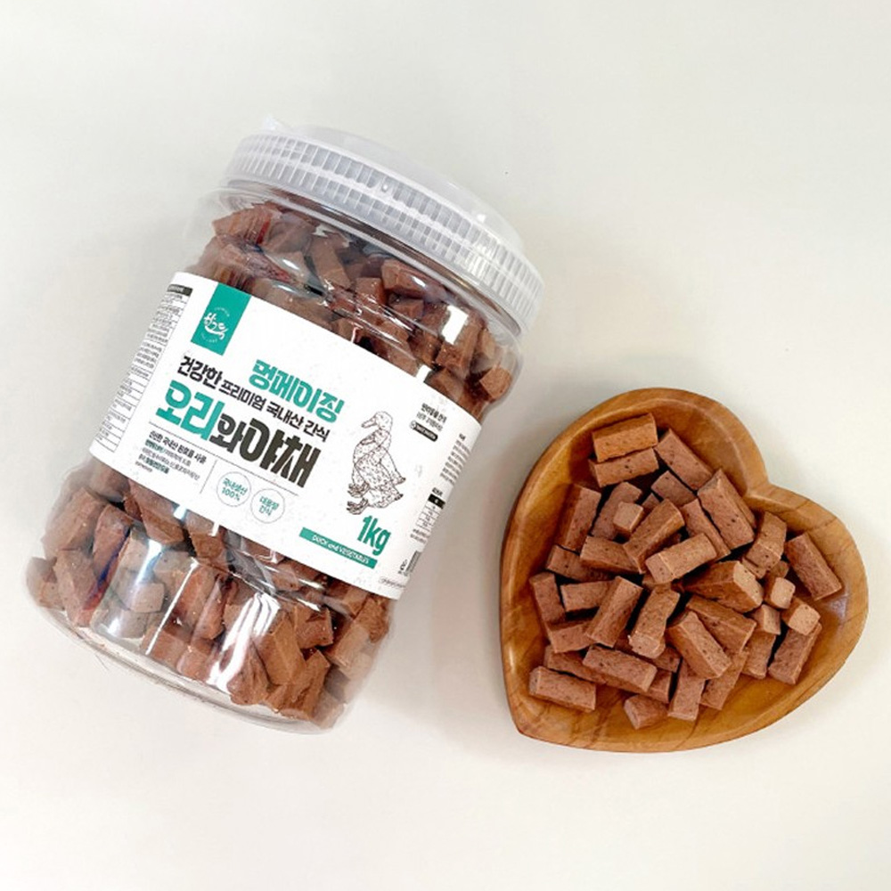 한그득 강아지 통간식 멍메이징 1kg (오리)