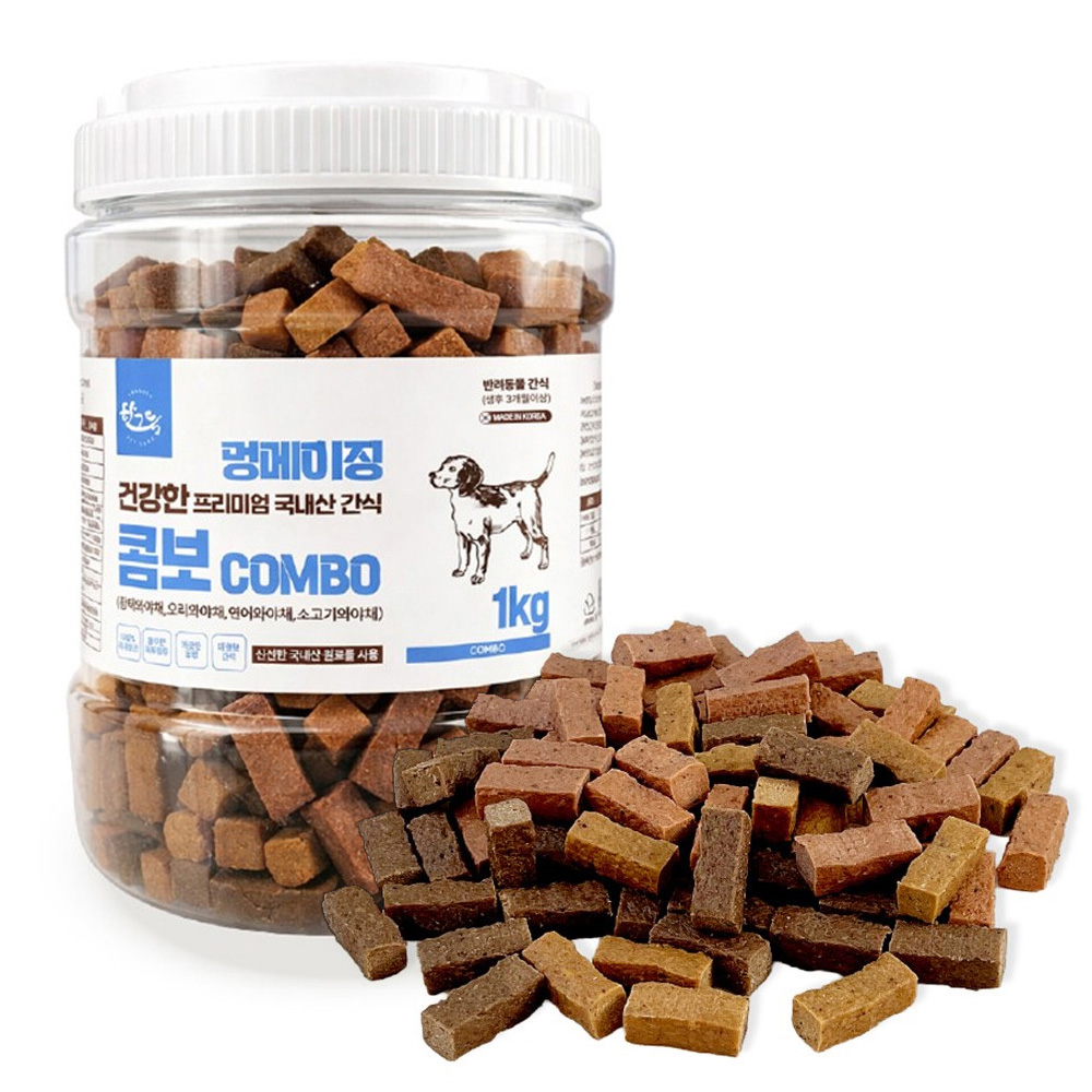 한그득 강아지 통간식 멍메이징 (콤보) (1kg x 12개입) (1박스)