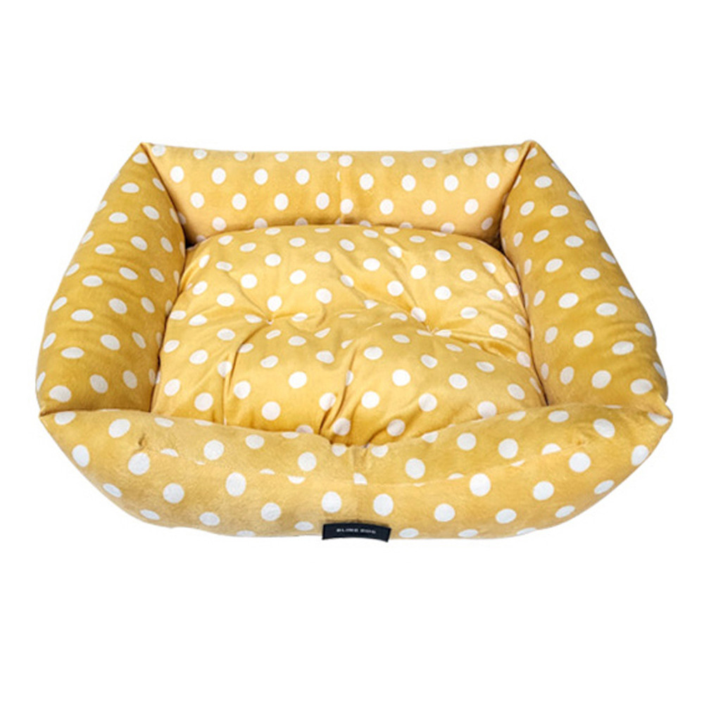 블링독 강이지 모모 논슬립 땡땡이 방석 (옐로우) (L)