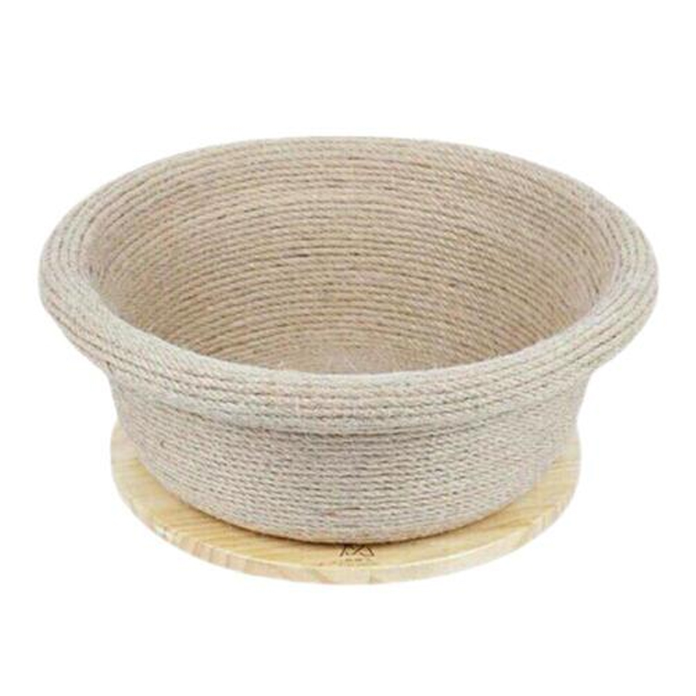 펫츠몬 고양이 원형 바구니 스크래쳐 (크림)