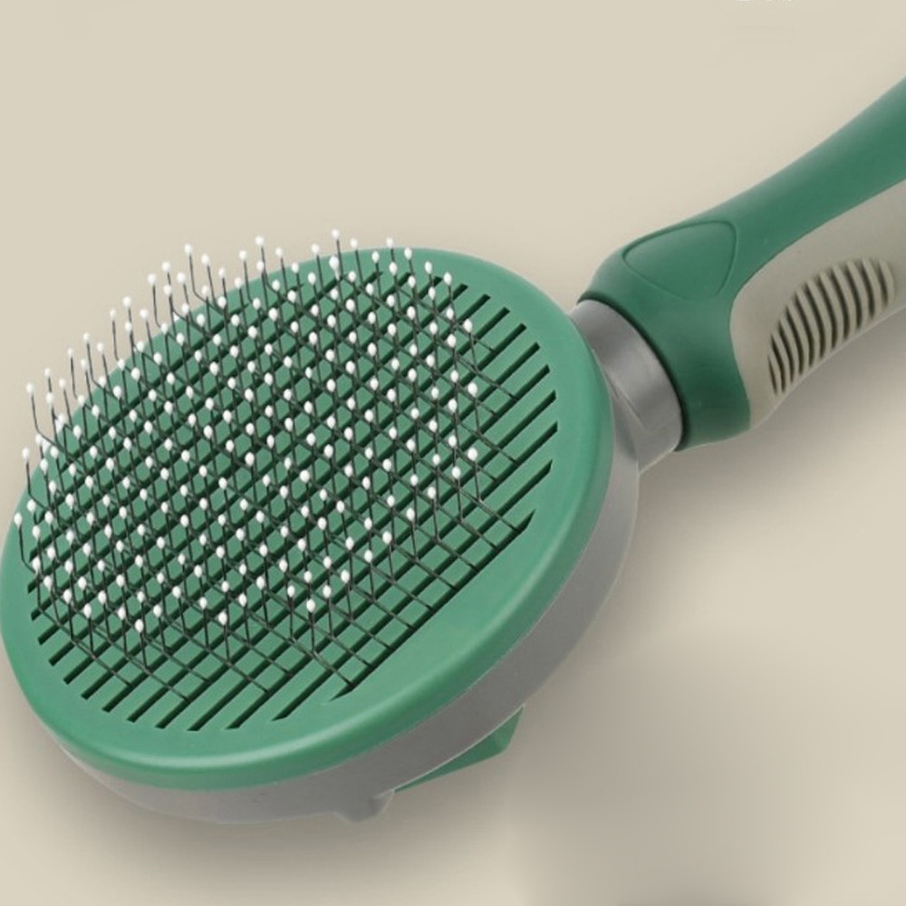 히스토트리 강아지 원형 그루밍 브러쉬 (슬리커타입) (그린)