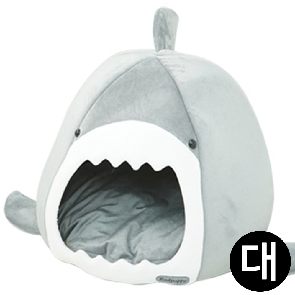 레드퍼피 강아지하우스 파도상어 하우스 (그레이) (대형)