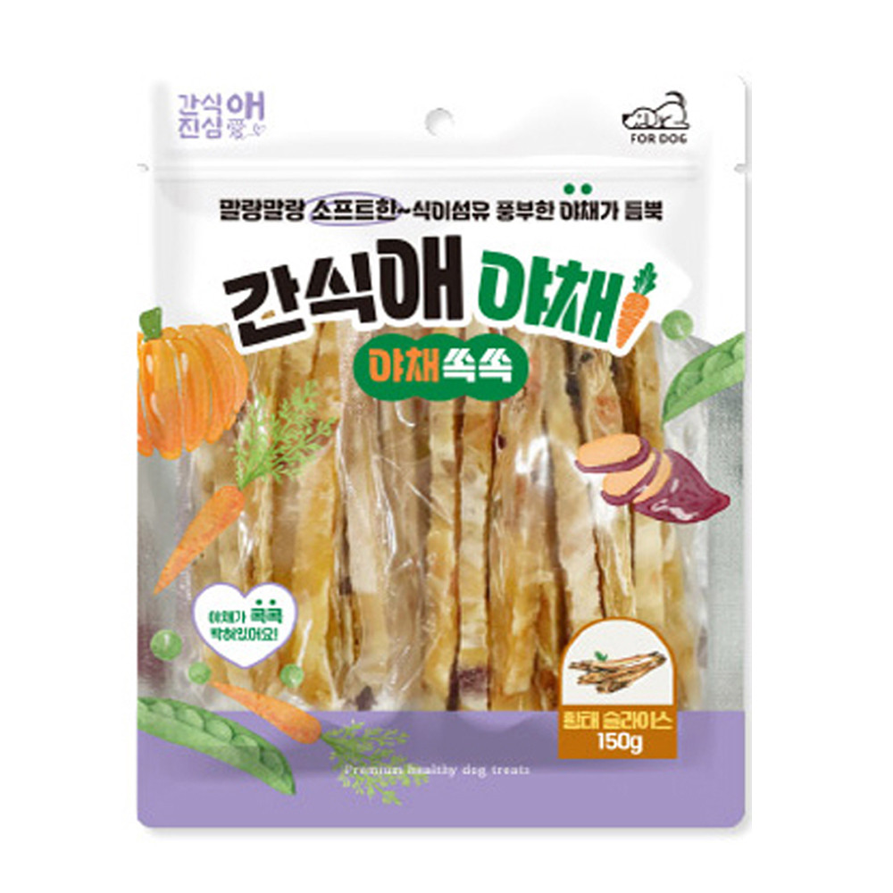 토리 강아지간식 간식애야채 소프트 황태슬라이스 150g