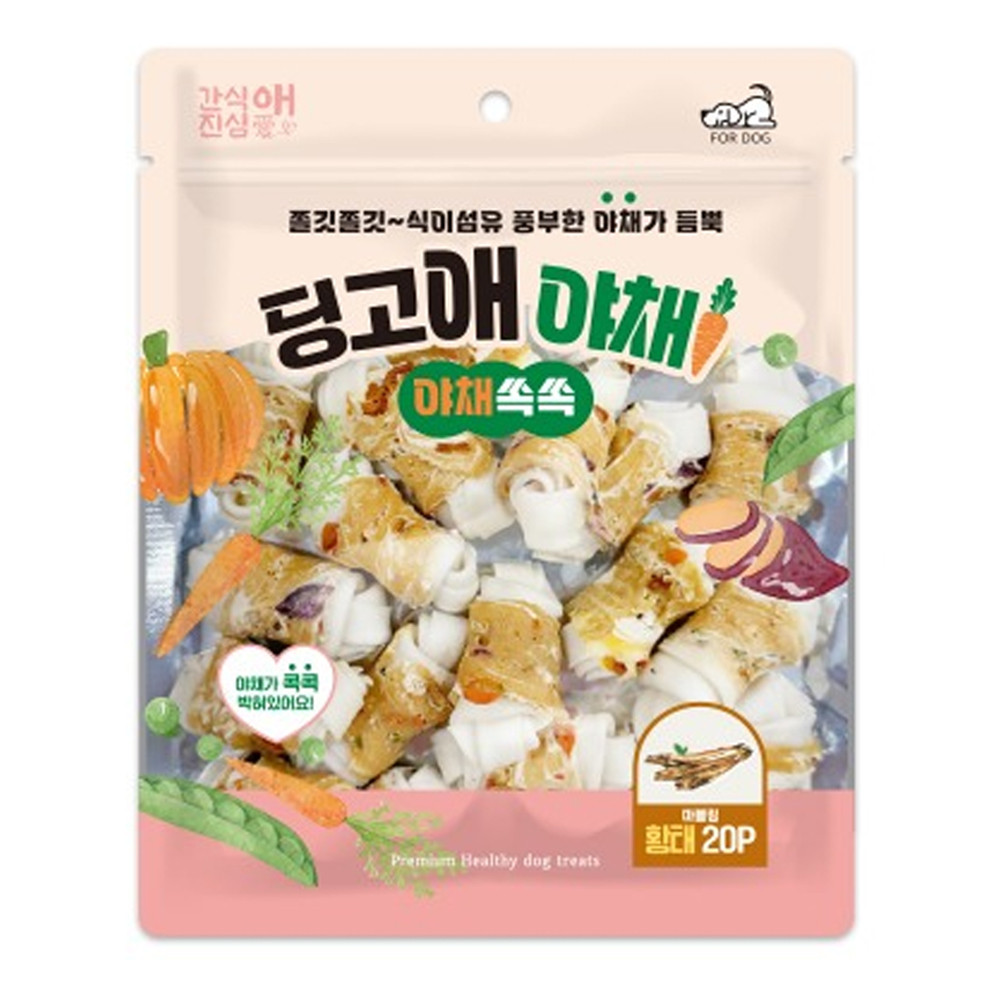 토리 강아지 딩고애야채 마블링 딩고본 황태20P
