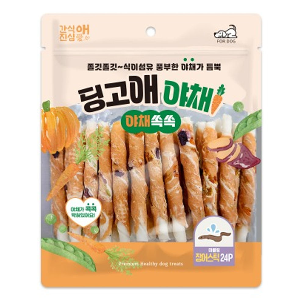 토리 강아지 딩고애야채 마블링 장어스틱 24P