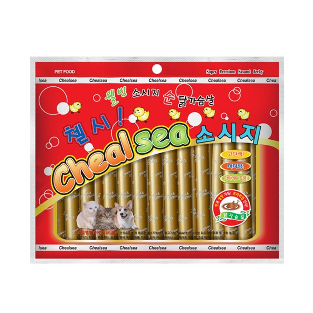 첼시 강아지 간식 프리미엄 닭가슴살 소세지28p