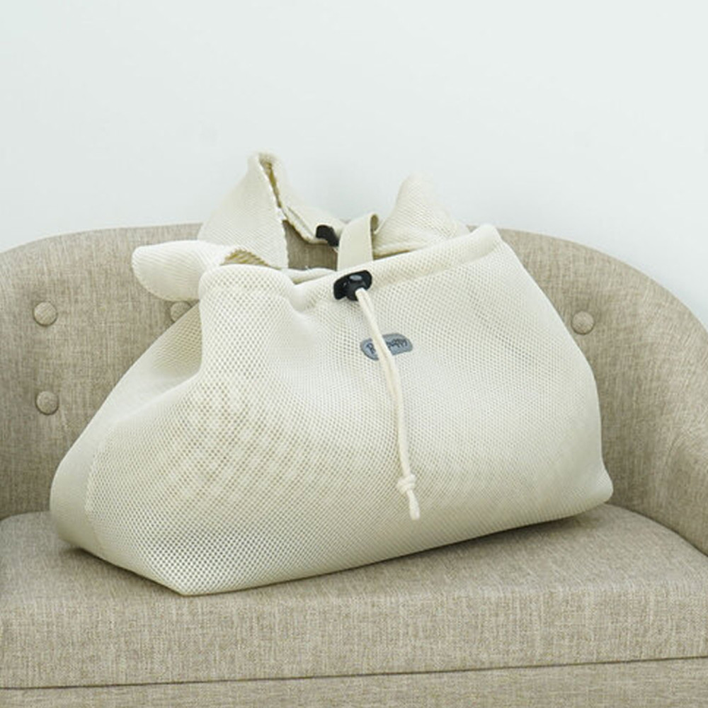 레드퍼피 강아지이동가방 끌레 메쉬 이동가방 (파스텔아이보리)