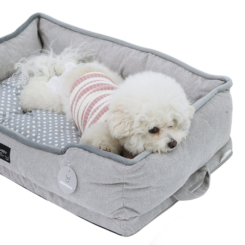 레드퍼피 강아지쿠션 베네룸 침대쿠션