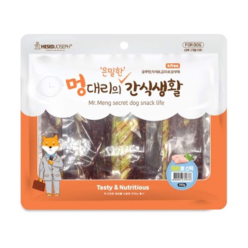 헤세드요셉 강아지 멍대리의 은밀한 간식생활 오리쌀스틱 300g