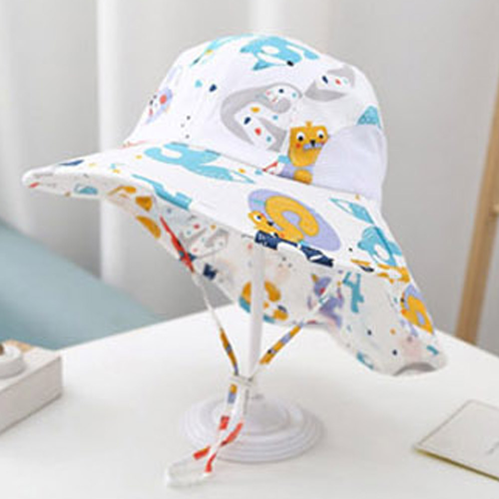 펀아토 플랩캡 어린이 썬캡 (화이트웹툰)