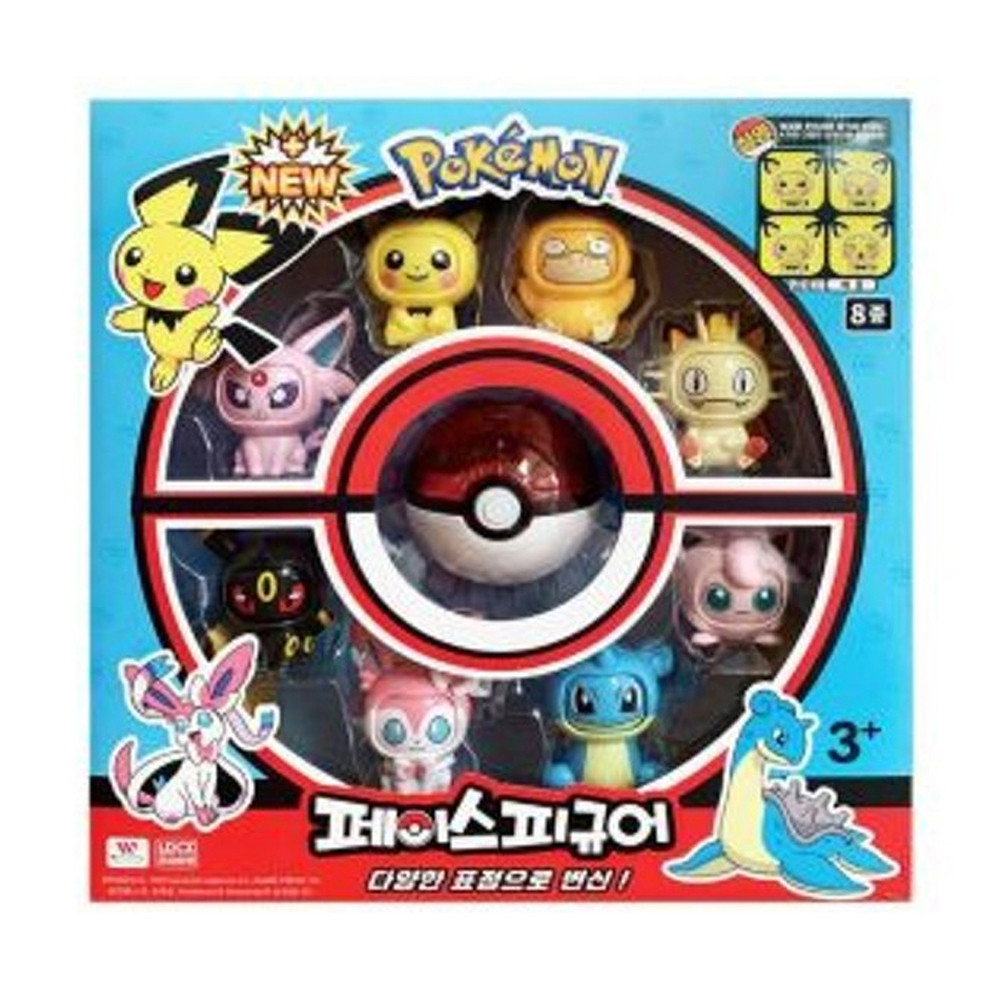 위어컴퍼니 피규어 포켓몬 페이스피규어 8P팩 (481078)