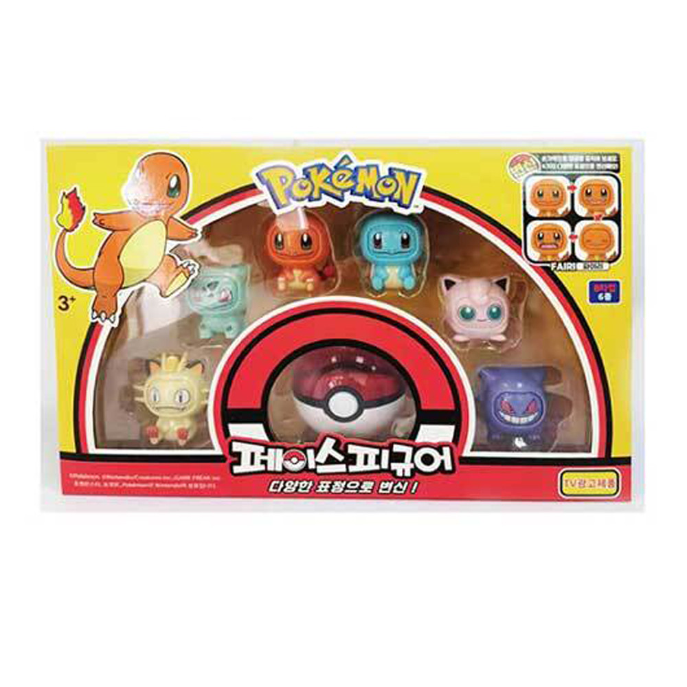 위어컴퍼니 피규어 포켓몬 페이스피규어 6P팩 B타입 (481412)