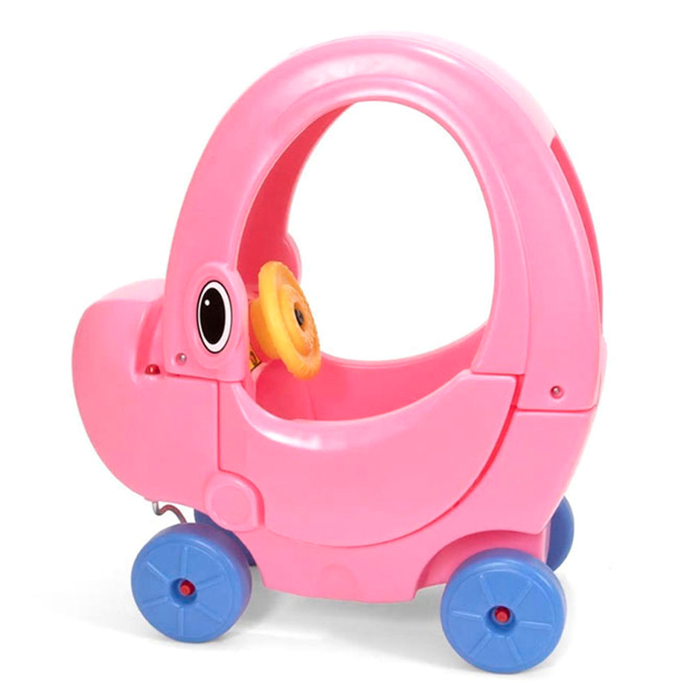 심플레이3 붕붕카 코끼리 지붕차 (핑크) (60401) (미조립) 승용차완구 유아붕붕카