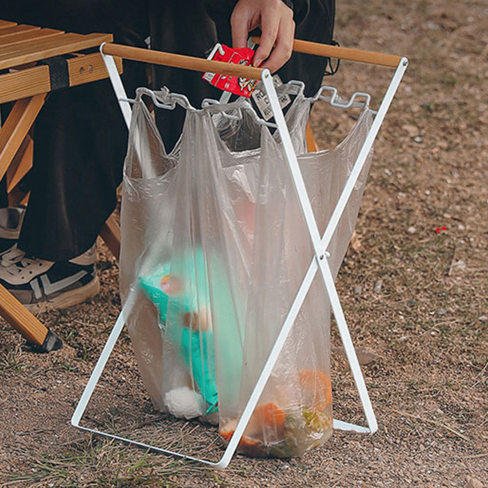 유닛키즈 쓰레기봉투 걸이 거치대 (화이트) (U253248) 캠핑용 휴지통 쓰레기통