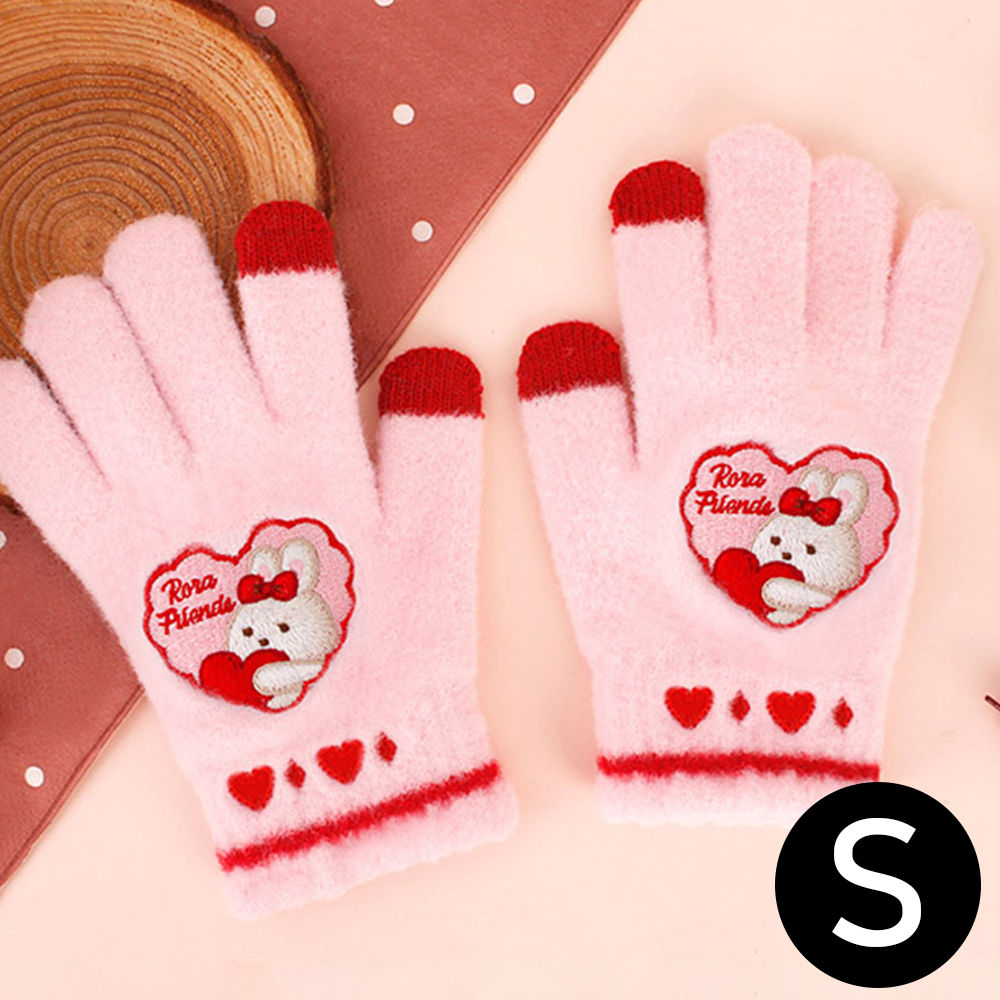 윙하우스 아동장갑 로라 하트 수면 터치 장갑 (S)
