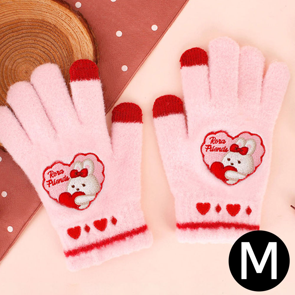 윙하우스 아동장갑 로라 하트 수면 터치 장갑 (M)