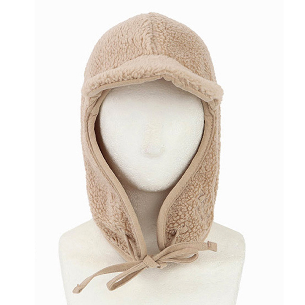 윙하우스 모자 예일 뽀글이 귀달이 모자 (베이지) 방한모