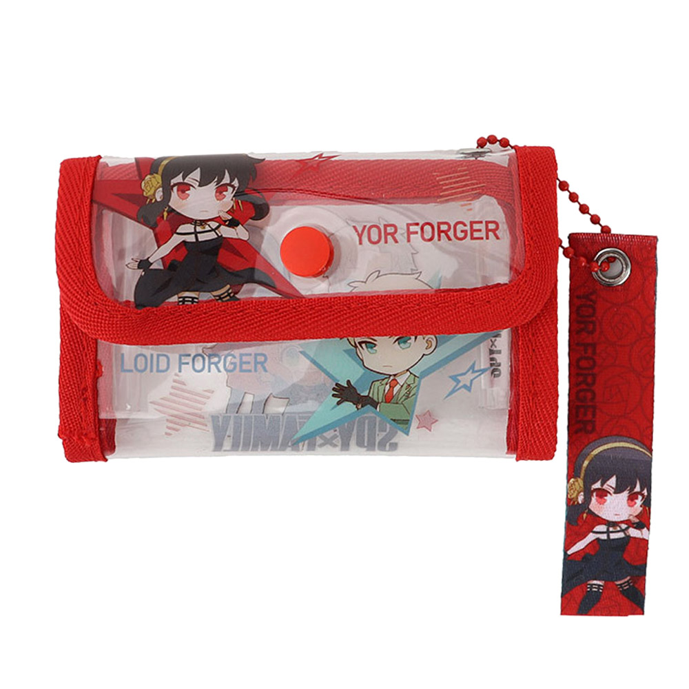 윙하우스 동전지갑 스파이패밀리 로이드 요르 투명 키링 지갑 캐릭터지갑