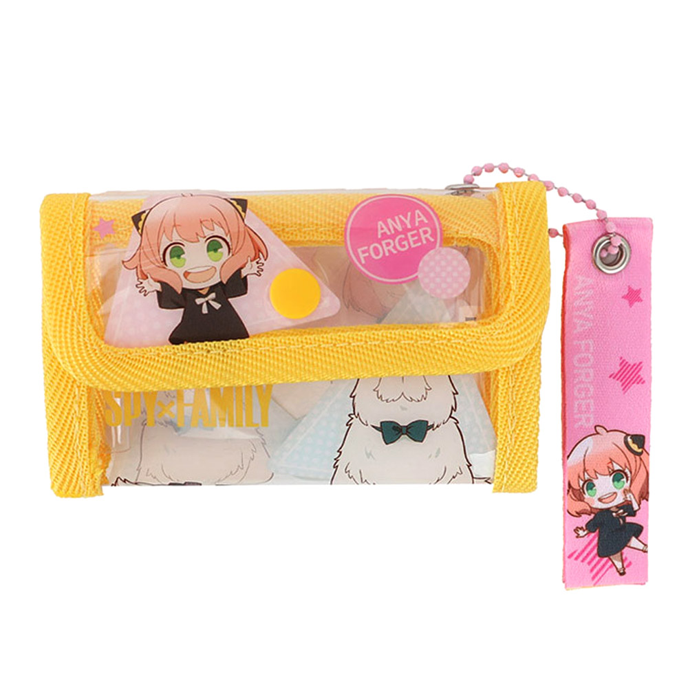 윙하우스 동전지갑 스파이패밀리 아냐 본드 투명 키링 지갑 캐릭터지갑