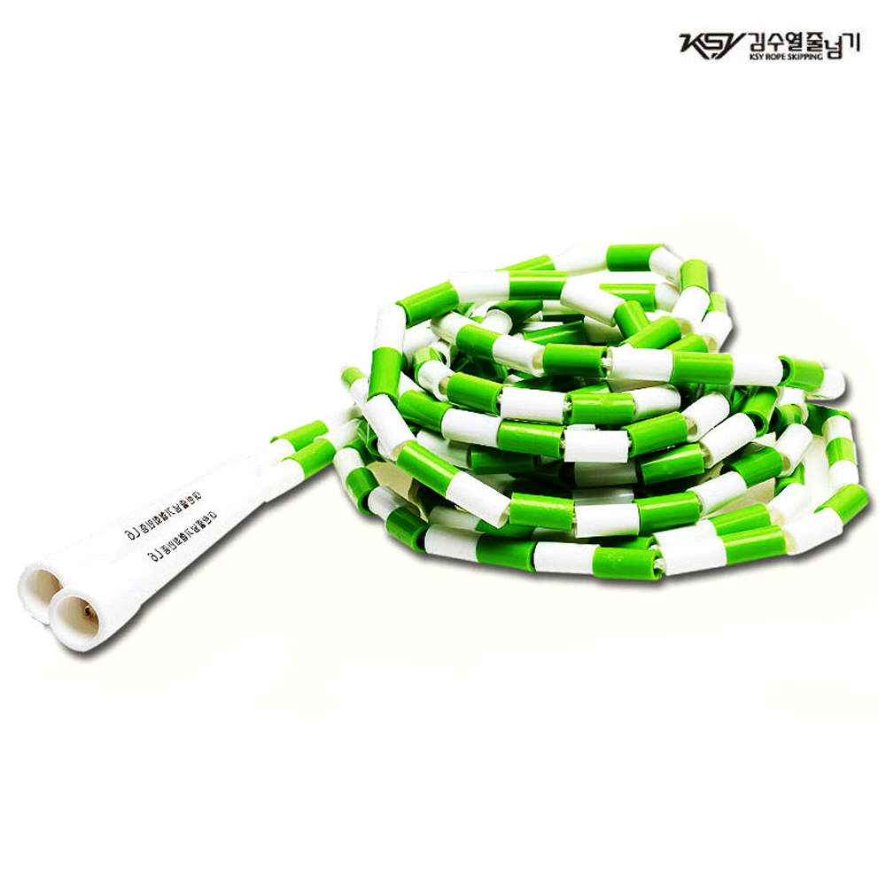 김수열 색동 긴줄넘기 6M (연두)
