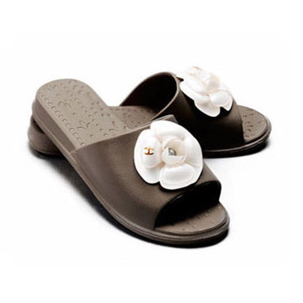 신우 플라워 거실화 (브라운)