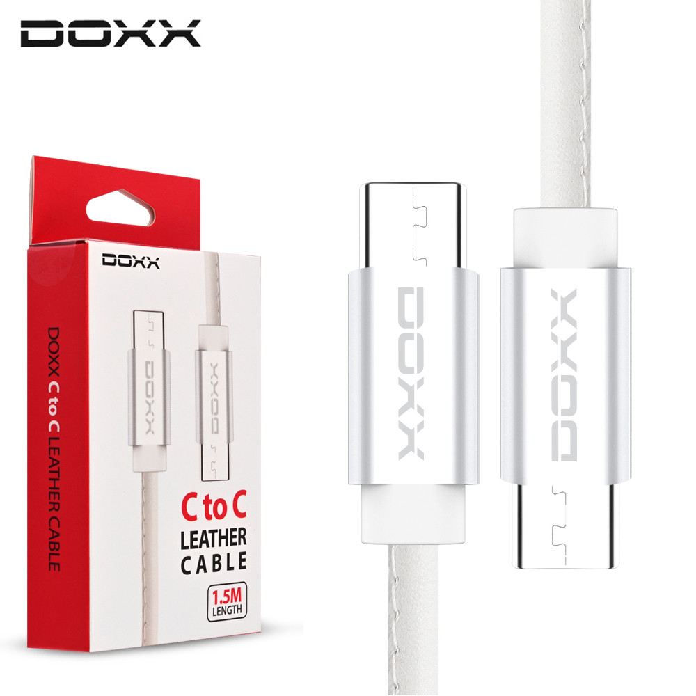 DOXX C TO C 가죽케이블 (DX-DCCtoC) (화이트)