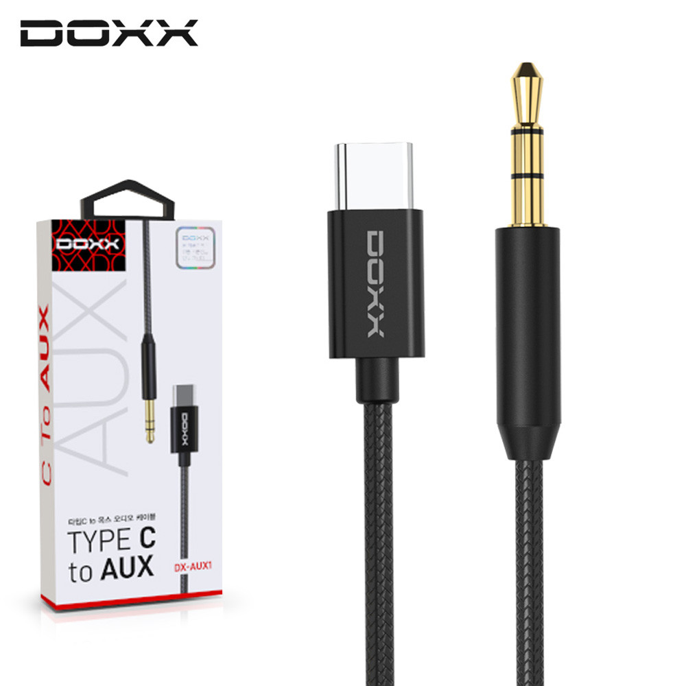DOXX C타입 to 3.5mm AUX 오디오케이블 (DX-AUX120) (블랙)