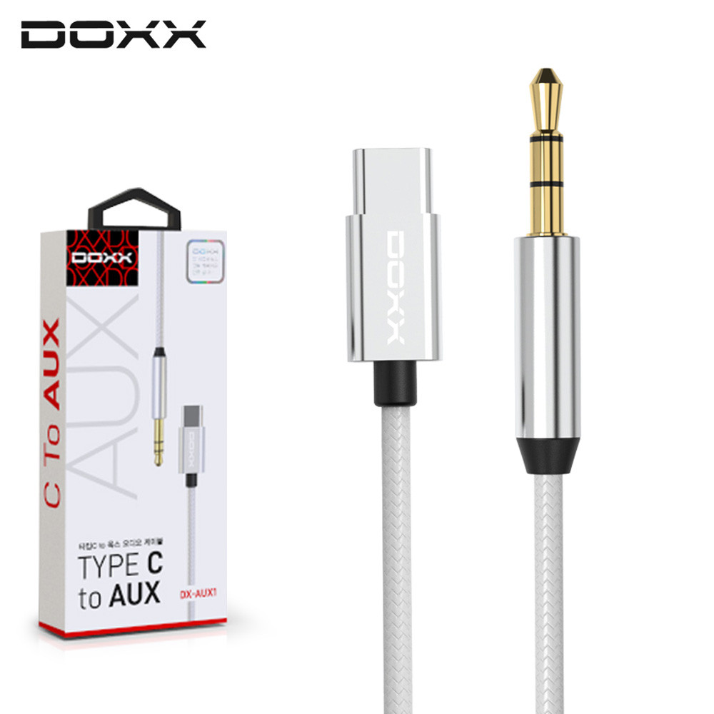 DOXX C타입 to 3.5mm AUX 오디오케이블 (DX-AUX120) (실버)